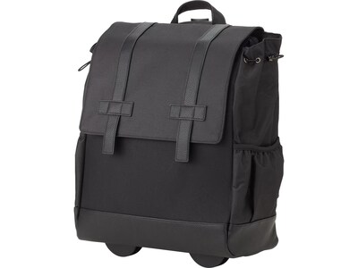 Francine Collection Wheels Up Laptop Backpack, Black (BKBUDGRL_SM)