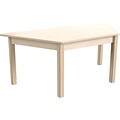 Flash Furniture Bright Beginnings Hercules Trapezoid Table, 47 x 20.75, Beech (MK-ME088017-GG)