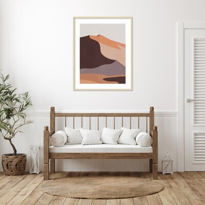 Amanti Art Desert Dunes II by Annie Warren Wood Framed Wall Art Print, 33 x 41 (A42676845869)