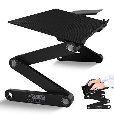 Uncaged Ergonomics WorkEZ Adjustable Keyboard Tray, Black (WEKTB)