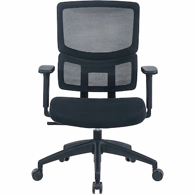 Lorell Ripley Ergonomic Mesh Swivel Management Chair, Black (LLR63204)