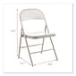 Alera® Metal Office Folding Chair, Taupe, 4/Carton (ALECA944)