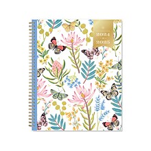 2024-2025 Blue Sky Day Designer Flutter 8.5 x 11 Academic Weekly & Monthly Planner, Plastic Cover,