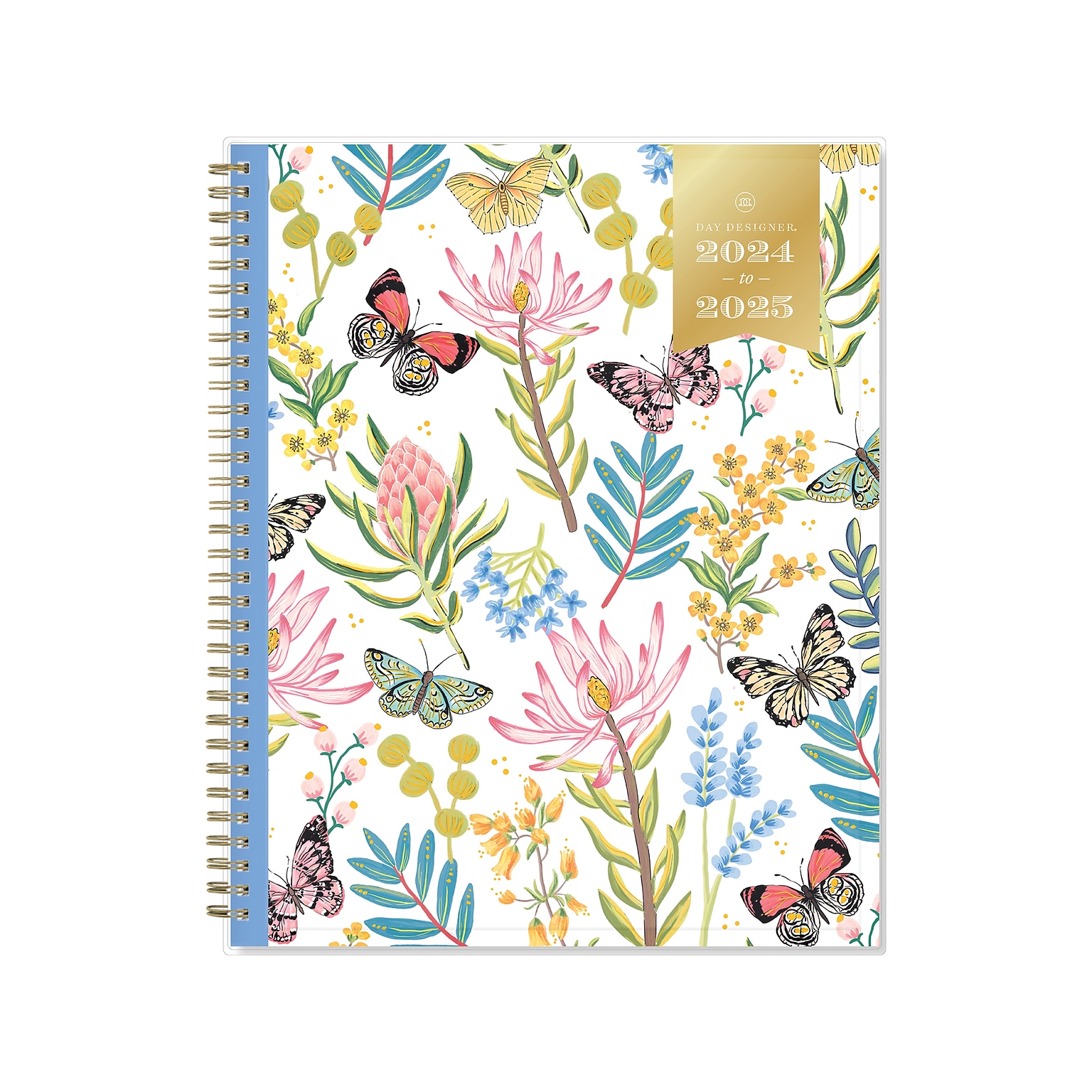 2024-2025 Blue Sky Day Designer Flutter 8.5 x 11 Academic Weekly & Monthly Planner, Plastic Cover, Multicolor (136685-A25)