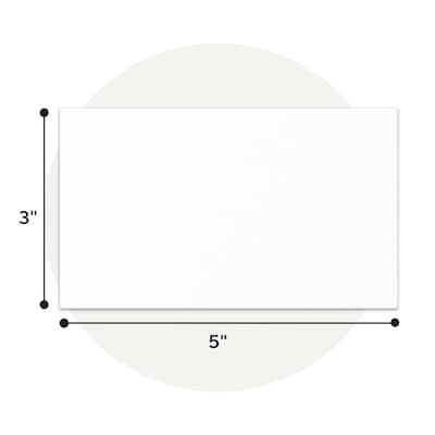 Staples Index Cards, 3" x 5", Blank, White, 500 Pack – Unruled Cards for Flashcards, Notes & Organization