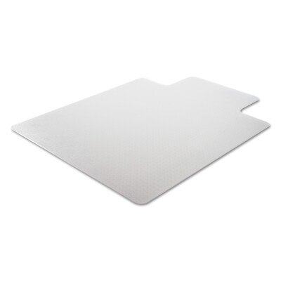 Alera® Carpet Chair Mat with Lip, 36" x 48'', Low Pile, Clear Vinyl (CM1J112ALEPL)