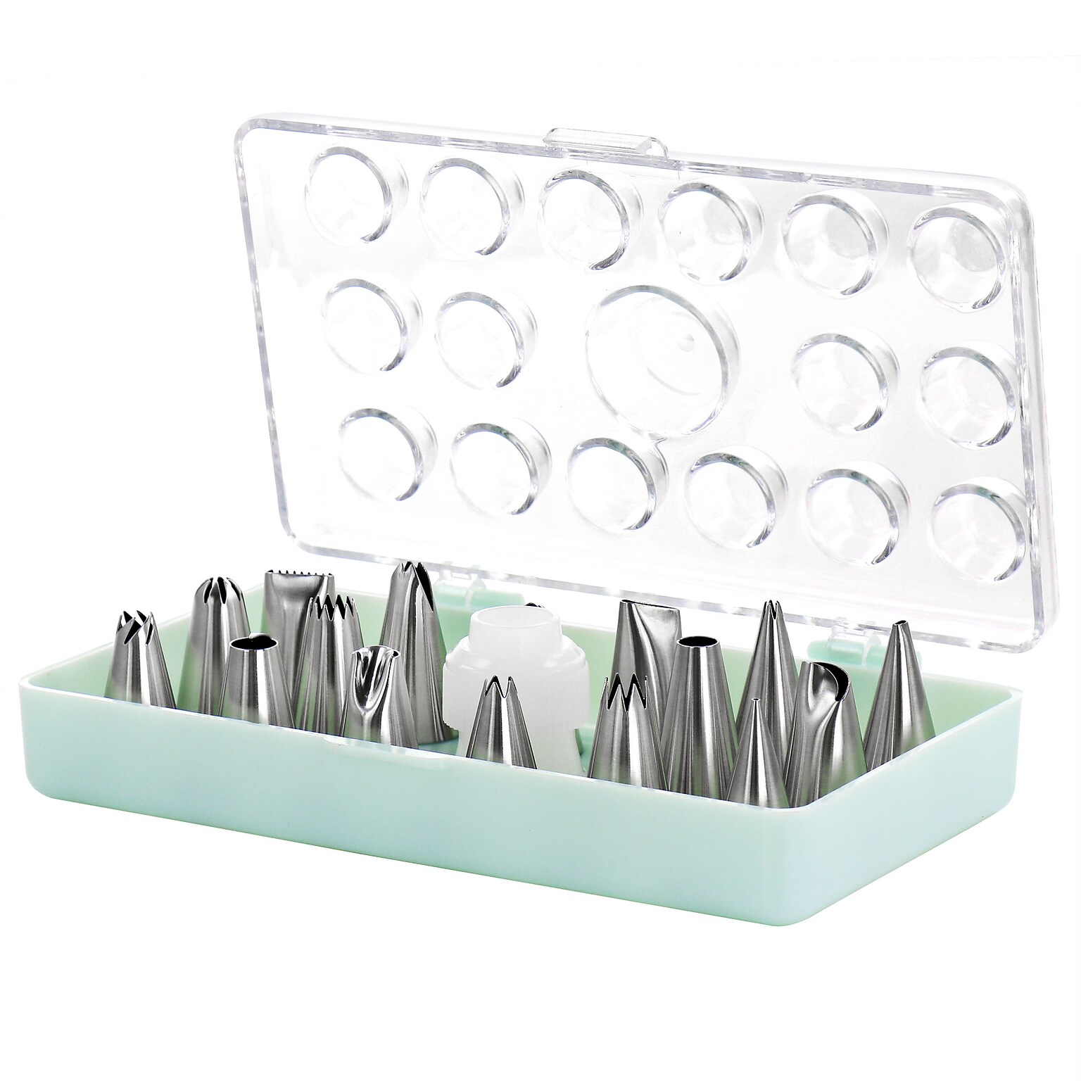 Martha Stewart Stainless Steel Assorted Cake Decorating Nozzles, 16 Piece (935117932M)
