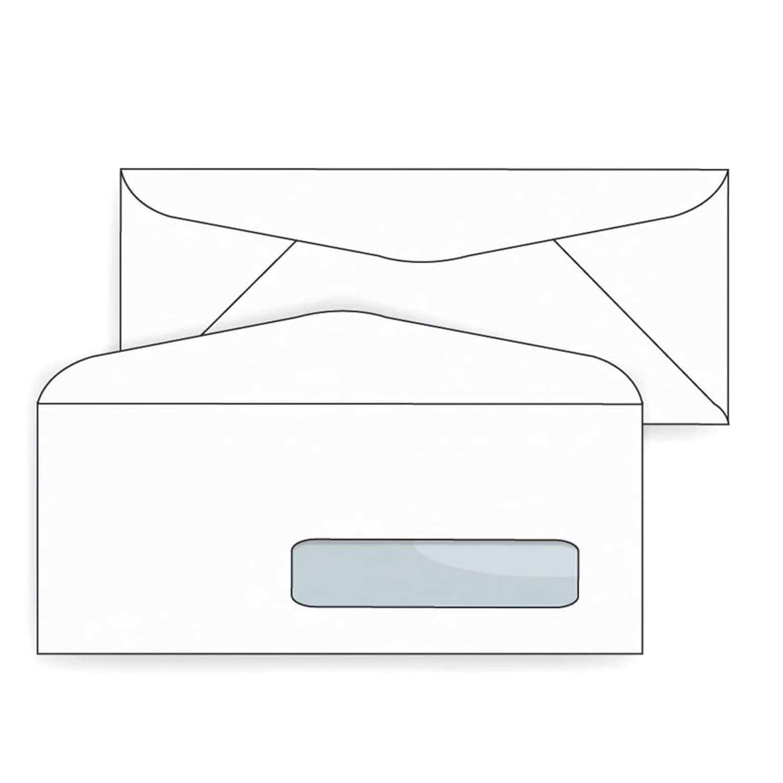 Quality Park Self Seal #10 Window Envelope 4-1/8 x 9-1/2, White, 2500/Carton (34050)