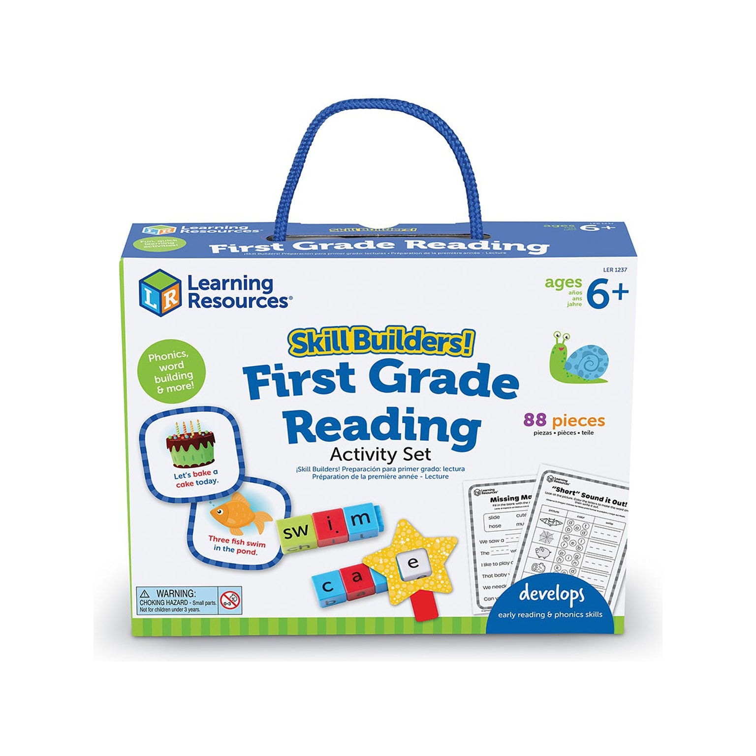 Learning Resources Skill Builders! First-Grade Reading Activity Set (LER1237)