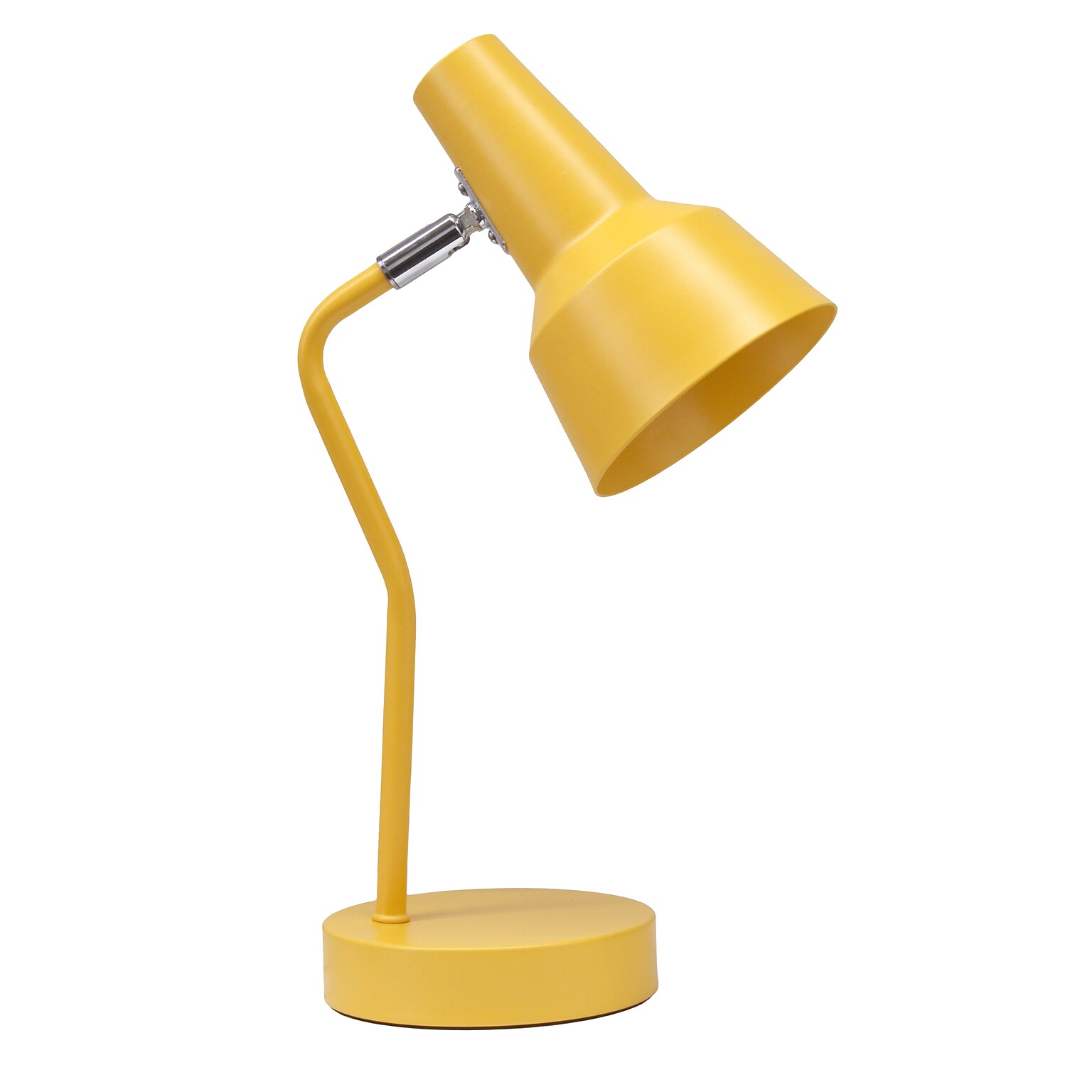 Simple Designs Sleek Essentials LED Desk Lamp, 15.2, Yellow (LD1078-YLW)