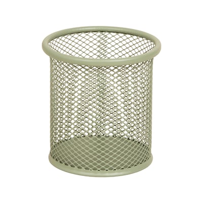 Staples Metal Mesh Pen Cup, Sage Green (ST63818)