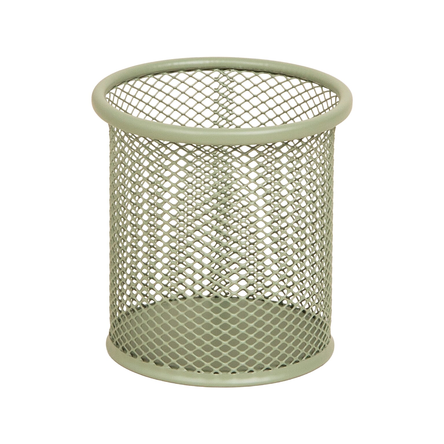 Staples Metal Mesh Pen Cup, Sage Green (ST63818)