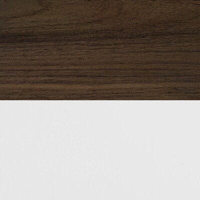 Regency Array 144"W x 48"D Conference Table with Grommet, Neo Walnut/White (ACT14448NWWH)