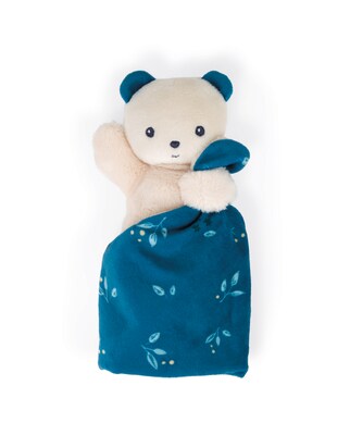 Kaloo Carré Douceur Doudou Comforting Blanket Bear, Night Owl (JNDK972004)