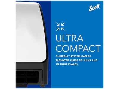 Scott Pro Slimroll Automatic Hardwound Paper Towel Dispenser, White (47259)
