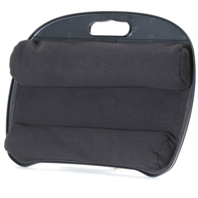 Mind Reader Analog Laptop Desk with Pillows and Handle, Black (LPTPDSK-BLK)