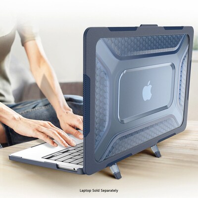 SaharaCase Raider Ultra-Duty Series 13.6" Laptop Case with Stand, Shock Absorbing, Midnight Blue (LT00068)