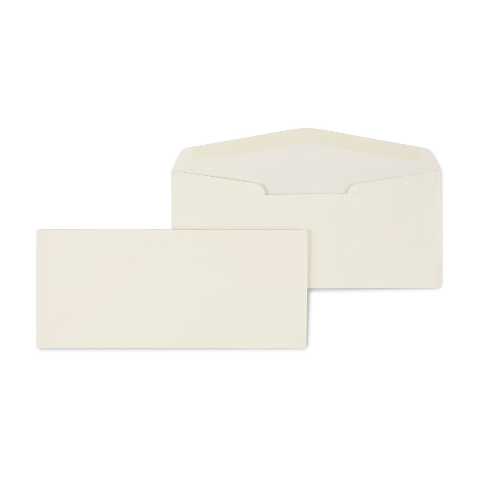 Staples Premium Gummed #10 Business Envelopes, 4 1/8 x 9 1/2, Ivory, 500/Box (918211/19420)
