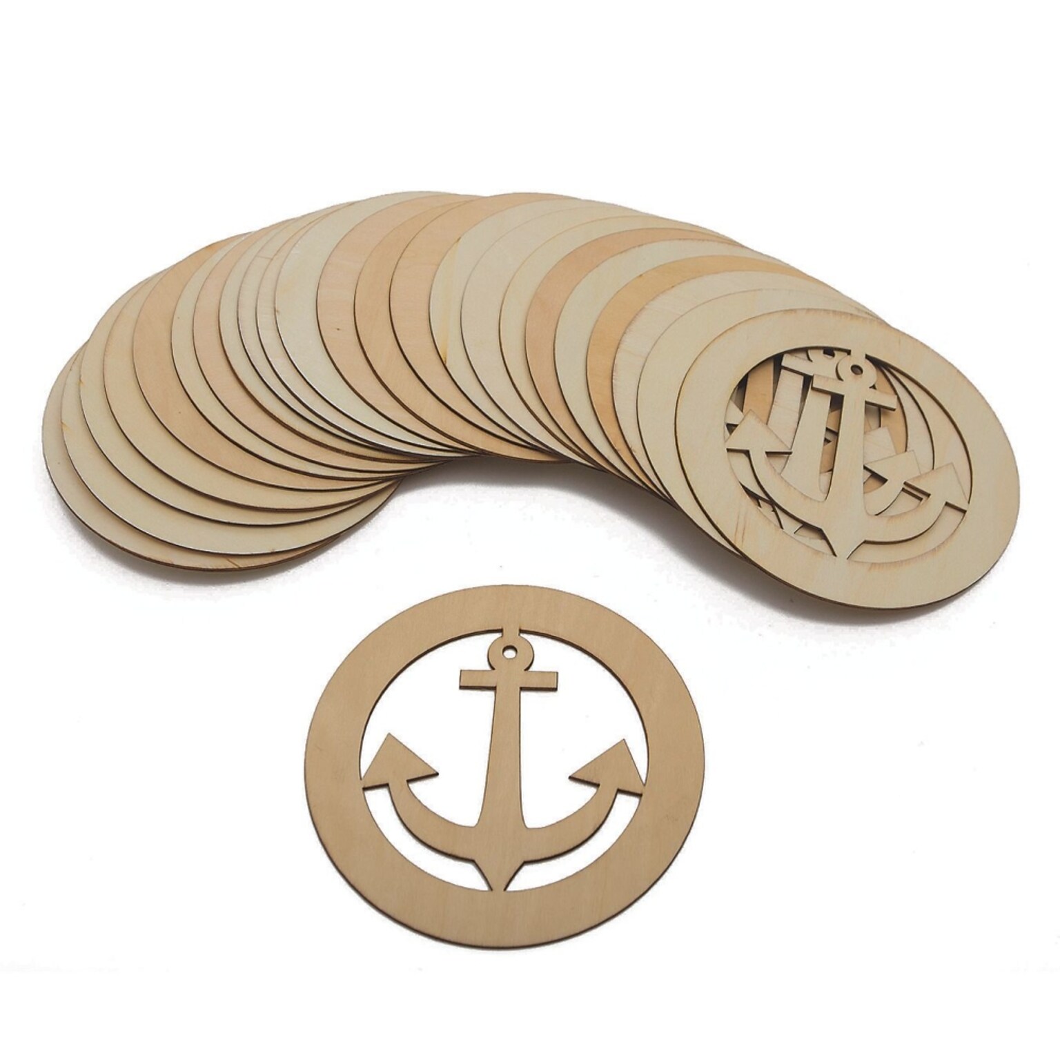 S&S Anchor Wood Plaques, 24/Pack (WD7645)