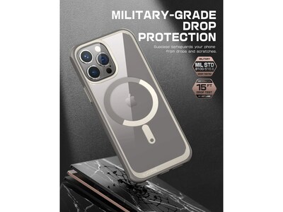 SUPCASE Unicorn Beetle Slim MagSafe Phone Case for iPhone 15 Pro, Gray (SUP-iPhone2023Pro-6.1-UBMag-Gray)