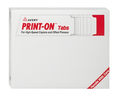 Avery Copier Tab Dividers, Double Reverse Collated, 5-Tab, White, 30 Sets/Box (20406)