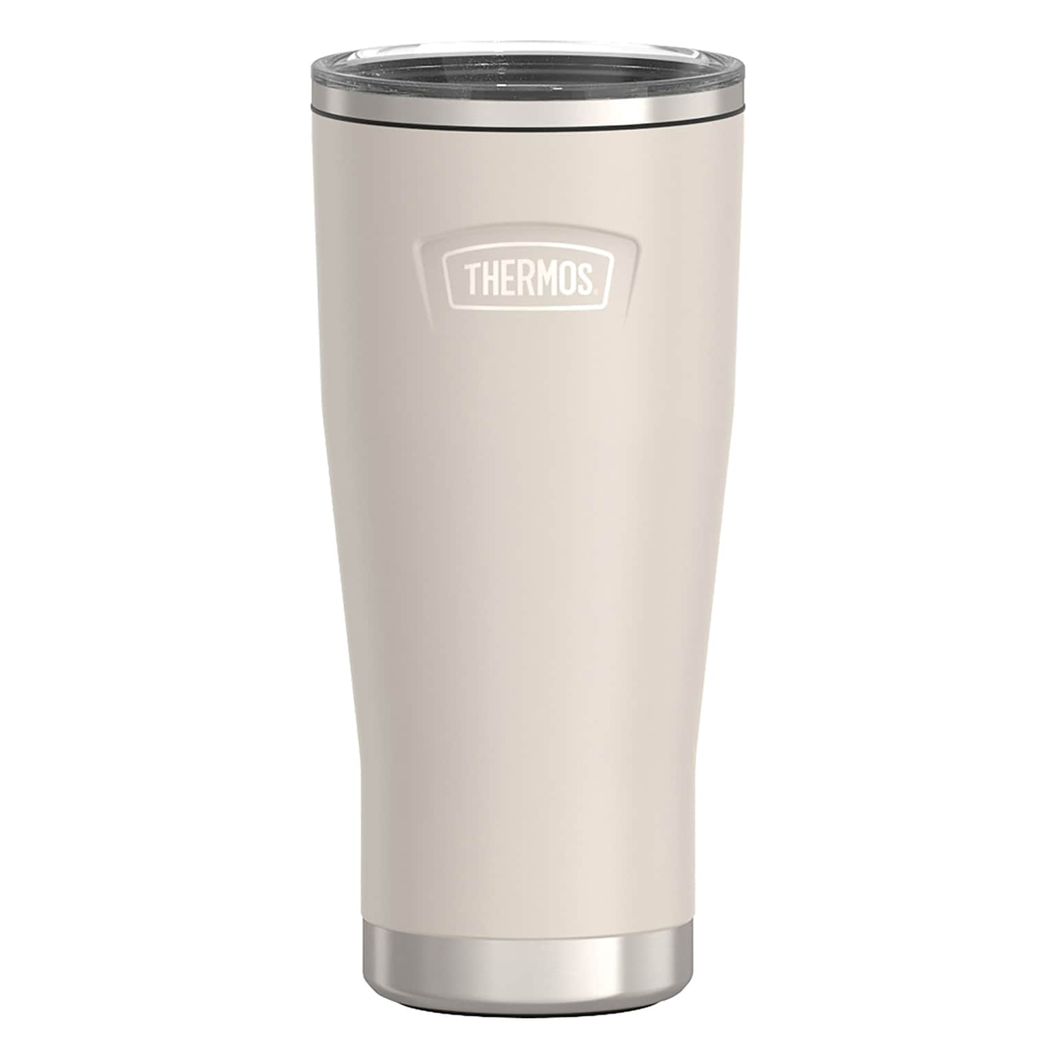 Thermos Icon Stainless Steel Vacuum Insulated Tumbler with Slide Lock, 24 oz., Sandstone (IS1122SN4)