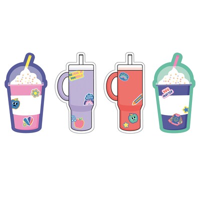 Carson Dellosa Education We Stick Together Cups & Water Bottles Cut-Outs, 36/Pack, 3 Packs/Bundle (CD-120651-3)