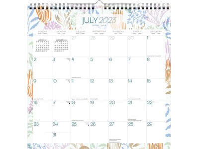 2023-2024 BrownTrout Seaside Currents 12 x 12 Academic & Calendar Monthly Wall Calendar (9781975457495)