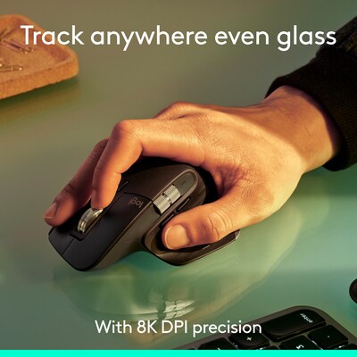 Logitech MX Master 3S Wireless Ergonomic Optical Mouse, Black (910-006556)