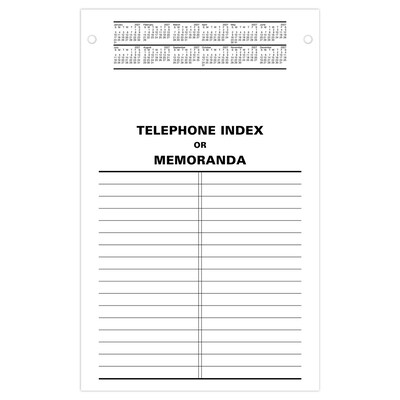 2027 AT-A-GLANCE 8" x 5" Daily Desk Pad Calendar Refill Pages, White/Black (E458-50-27)