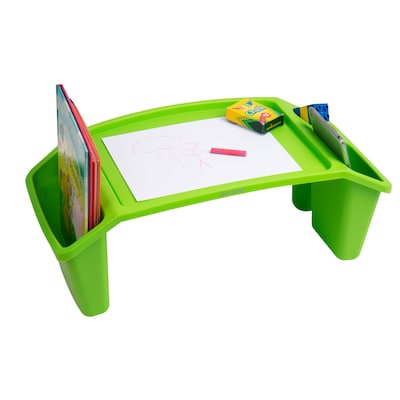 Mind Reader 10.75 x 22.25 Plastic Kids Lap Desk Activity Tray, Green (KIDLAP-GRN)