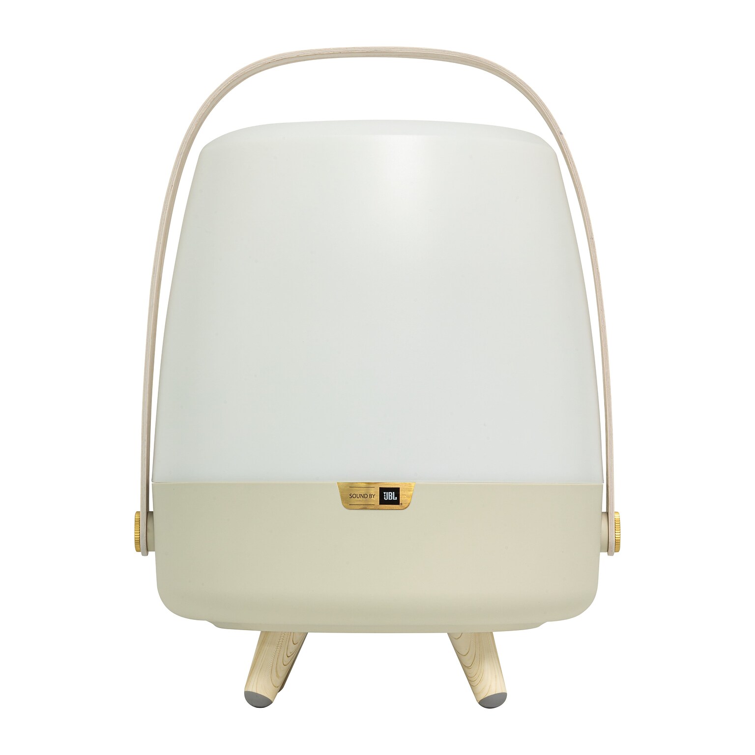 Kooduu Lite Up Play 15.75 LED Speaker Lamp with USB Port, Sand (1201-12)