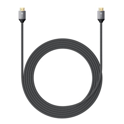 Satechi 6.56' HDMI to HDMI Video Cable, Male to Male, Space Gray (ST-8KHC2MM)