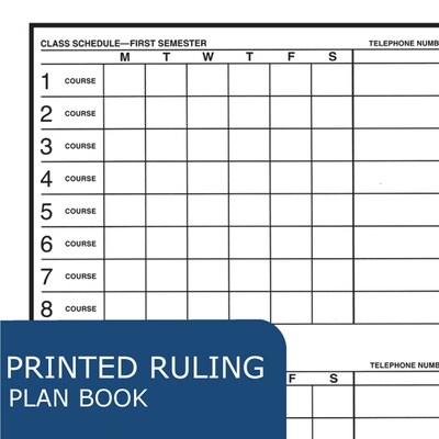 Undated Roaring Spring Paper Products 8.5" x 11" Academic Year Weekly Student Planner, Light Blue (12145)