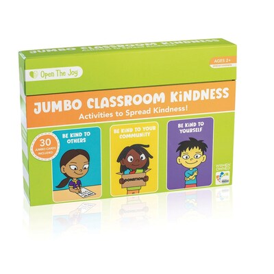Open The Joy Jumbo Classroom Kindness Flash Cards, 30 Cards/Pack (LR4759)