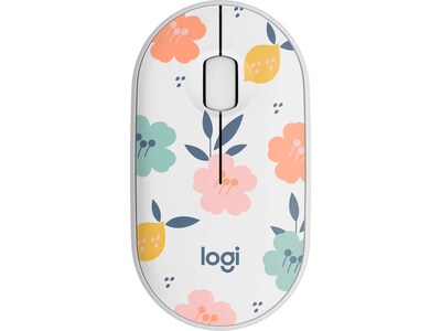 Logitech M340 Wireless Ambidextrous Optical USB Mouse, Floral Bouquet (910-007280)