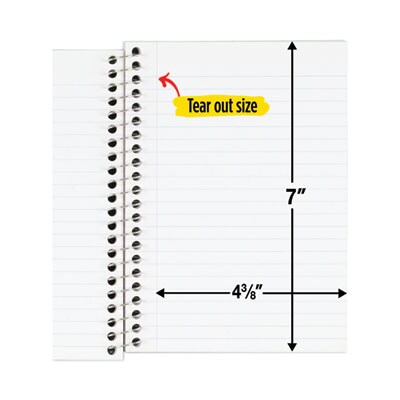Five Star 1-Subject Wirebound Notebook, 5" x 7", College Ruled, 100 Sheets, Assorted Colors (MEA45484)