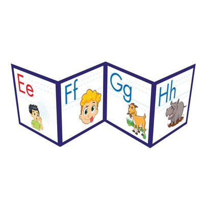 Junior Learning 8.23" x 8.23" Rainbow Phonics Alphabet Poster, 26/Pack (JRLRP113)