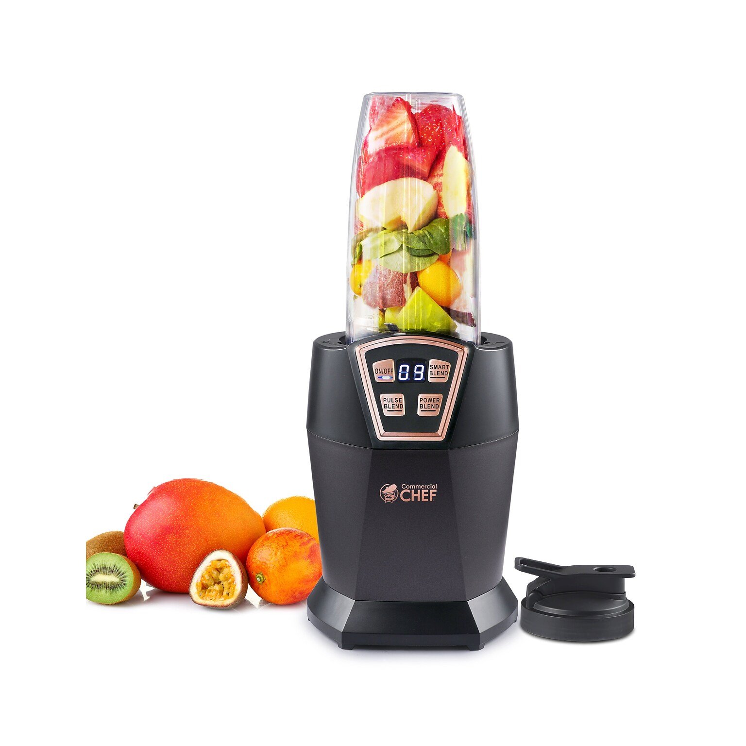 Commercial Chef 28 oz. Personal Power Blender, Black (CHPB40B)