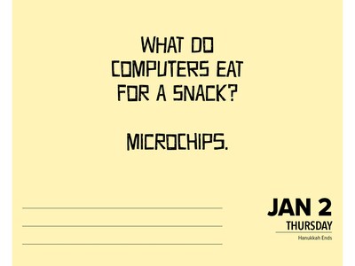 2025 Willow Creek Bad Dad Jokes 5.86" x 4.72" Day-to-Day Calendar (40621)