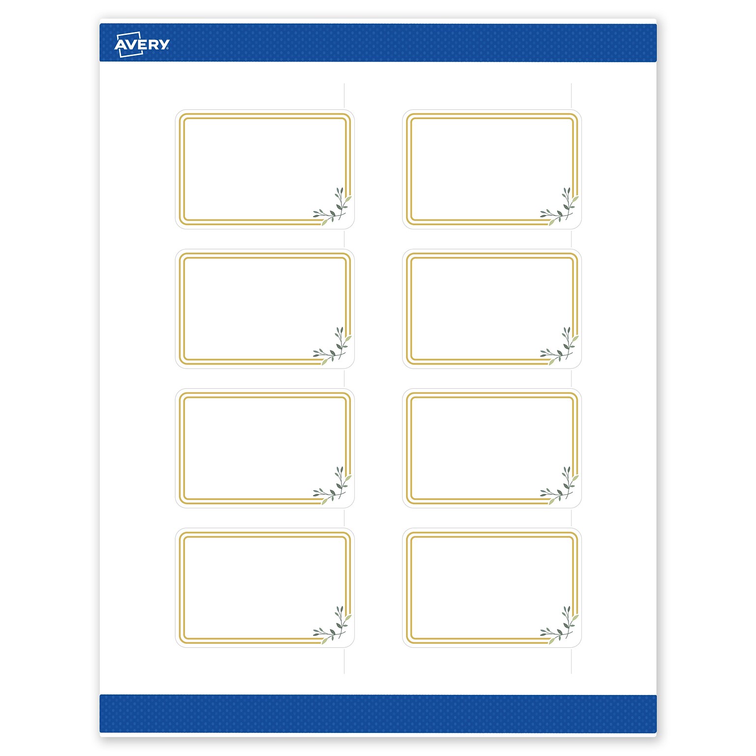 Avery Laser/Inkjet Rectangle Multipurpose Labels, 2 x 3, White, 80/Pack (S00DMP)