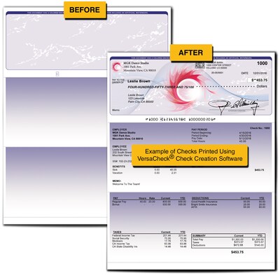 VersaCheck X1 2025 for QuickBooks Download + VersaCheck ONLINE Gold, 1-Year Subscription (VCX1Q-2345
