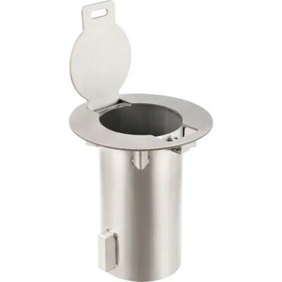 Global Industrial Removable Bollard w/ Flush Mount Sleeve, 4"D x 36"H (670517)