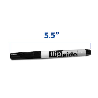 Flipside Two Sided Rectangular Dry Erase Whiteboard Set, 7.75" x 10", 12/Set (FLP18125)
