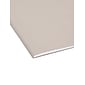 Smead Heavy Duty TUFF Hanging File Folders with Easy Slide Tab, 1/3 Cut, Letter Size, Steel Gray, 18/Box (64092)