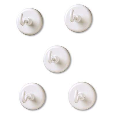 Learning Resources Magnetic Hooks, Strong Magnetic Hooks, White, Set of 5