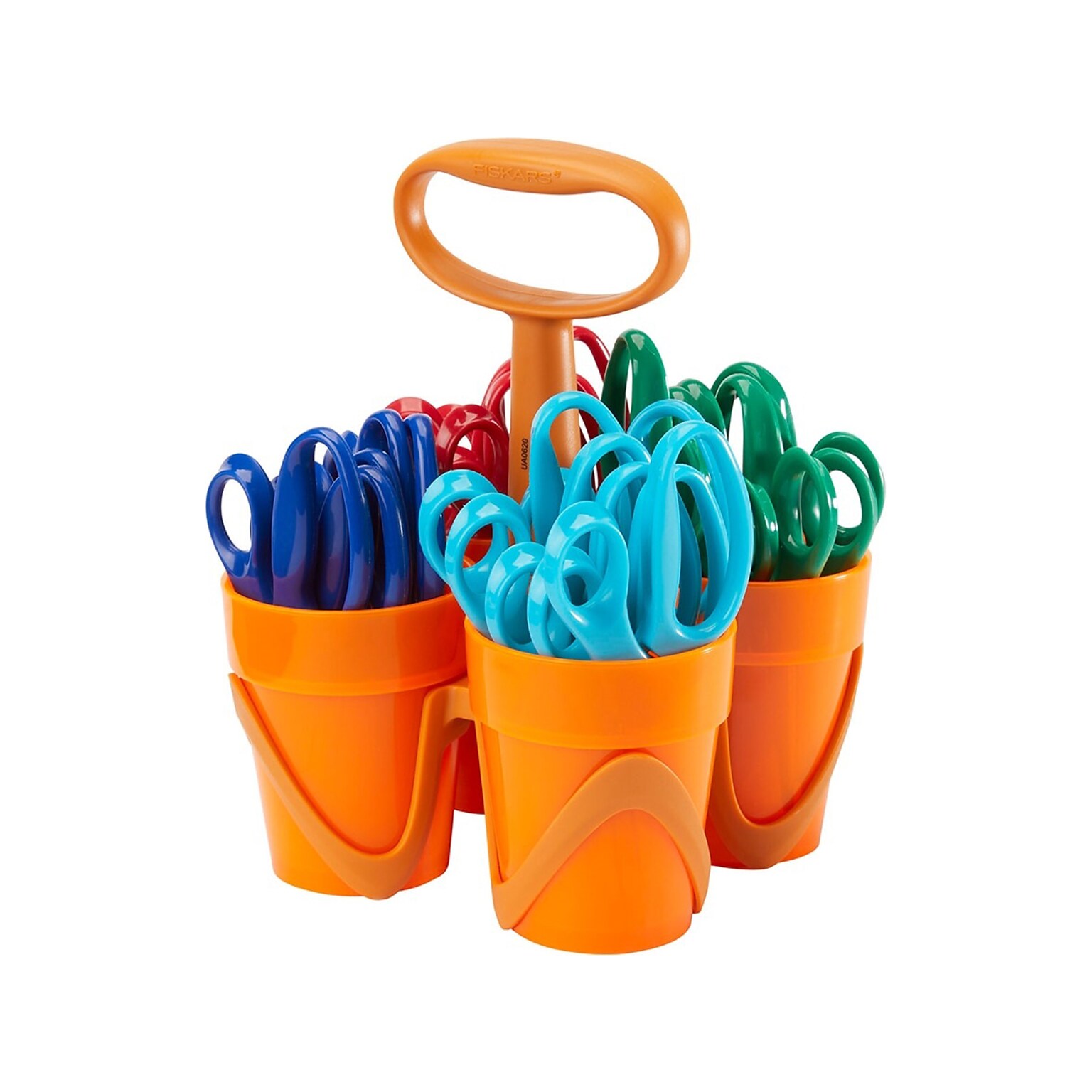 Fiskars Kids Scissors, Pointed Tip, Assorted Colors, 24/Pack (1067059)