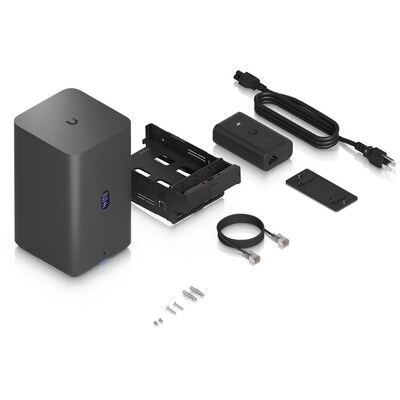 Ubiquiti UNAS 3.5" 2.5GbE USB-C External SATA III Hard Drive Enclosure, HDD, Black (UNAS-2-B)