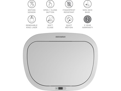 Nine Stars Stainless Steel Sensor Trash Can, 21.1-Gallon, Silver (DZT-80-35)