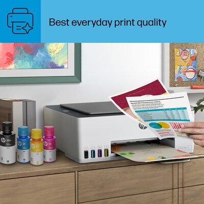 HP Smart Tank 5101 Wireless Color Inkjet Printer, All-In-One Supertank, Print, Scan, Copy (1F3Y0A#B1H)